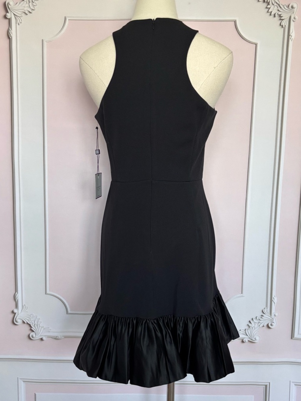 LAUNDRY by Shelli Segal Coco Fit & Flare Sleeveless Black Mini Dress--NWT--4 - Picture 13 of 15